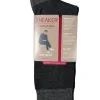MARCOLIANI PIMA COTTON BIRDSEYE CALF SOCK - FLANNEL GREY