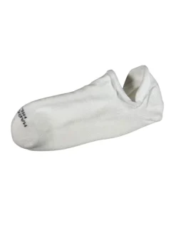 MARCOLIANI PIMA COTTON SOLID COLOR INVISIBLE SNEAKER SOCK - WHITE