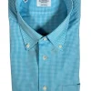 MAZZARELLI SPORT SHIRT - AQUA MICRO CHECK