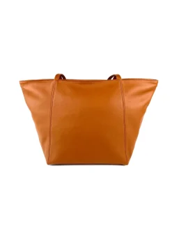 ORSYN VIENNA TOTE BAG - BRANDY PEBBLE GRAIN