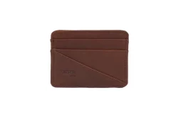 ORSYN YOSEMITE CARD CASE WALLET - CHOCOLATE OIL TAN