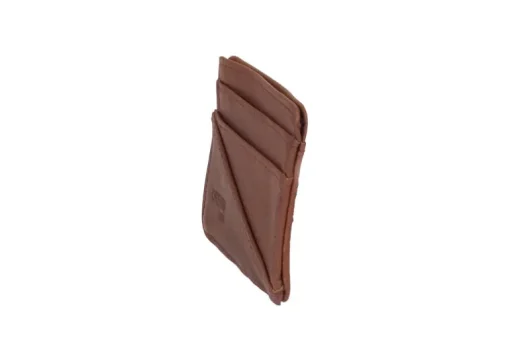 ORSYN YOSEMITE CARD CASE WALLET - CHOCOLATE OIL TAN