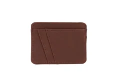 ORSYN YOSEMITE CARD CASE WALLET - CHOCOLATE OIL TAN