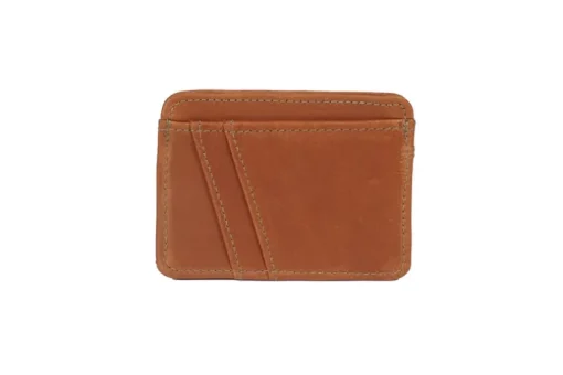 ORSYN YOSEMITE CARD CASE WALLET - CARAMEL OIL TAN
