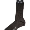 PANTHERELLA LABURNUM MEN'S MERINO SOCK - DARK BROWN MIX