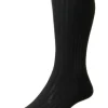 PANTHERELLA LABURNUM MEN'S MERINO SOCK - BLACK