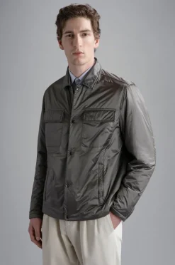 PAUL & SHARK MEN'S RIVIERA SHIRT JACKET - PLATINUM