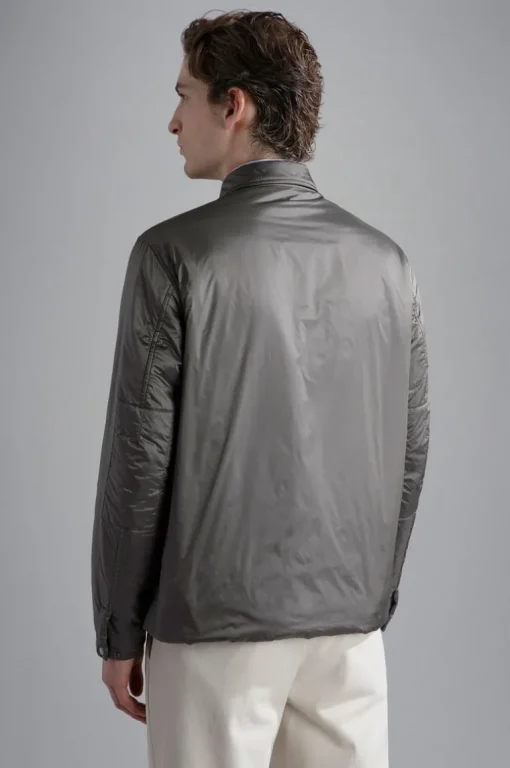 PAUL & SHARK MEN'S RIVIERA SHIRT JACKET - PLATINUM