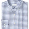 PETER MILLAR ALBERT CROWN LITE COTTON-STRETCH SPORT SHIRT - BLUE FREESIA