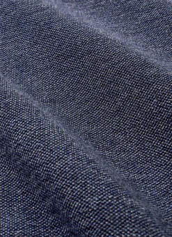 PETER MILLAR BREAKER BIRDSEYE 1/4 ZIP SWEATER - NAVY