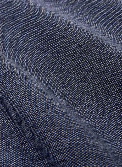 PETER MILLAR BREAKER BIRDSEYE 1/4 ZIP SWEATER - NAVY