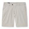 PETER MILLAR COTTON STRETCH SHORTS - STONE