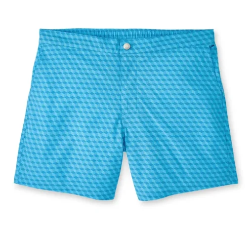 PETER MILLAR CUBE SWIM TRUNK - MARINA BLUE
