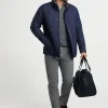 PETER MILLAR QUILTED SUFFOLK COAT - NAVY