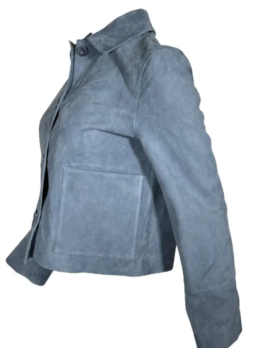 PUROTATTO SUEDE JACKET - LIGHT BLUE