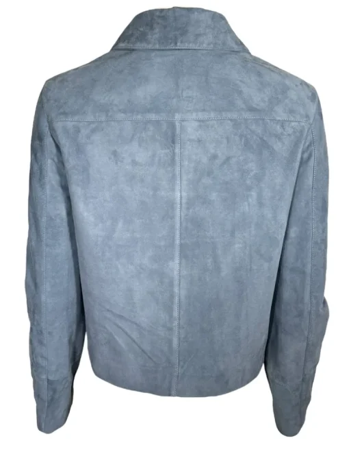 PUROTATTO SUEDE JACKET - LIGHT BLUE
