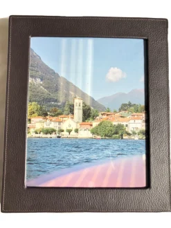 RAIKA LEATHER 8x10 FRAME - BROWN