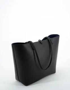 REMI/REID DEPARTURE STRIPE REVERSIBLE TOTE BAG - BLACK/NAVY