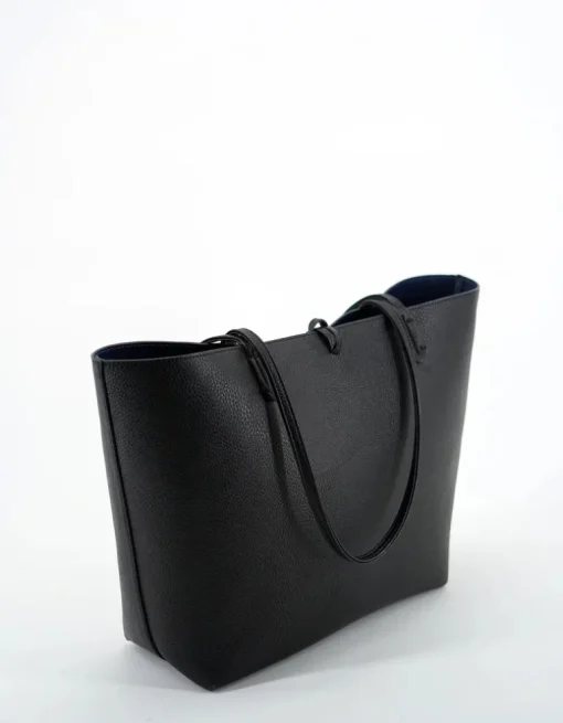 REMI/REID DEPARTURE STRIPE REVERSIBLE TOTE BAG - BLACK/NAVY