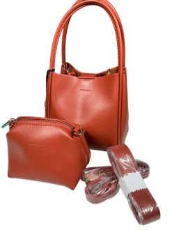REMI/REID HOLLACE MINI TOTE BAG - TERRACOTTA