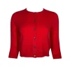 REPEAT CASHMERE CARDIGAN - CHILI