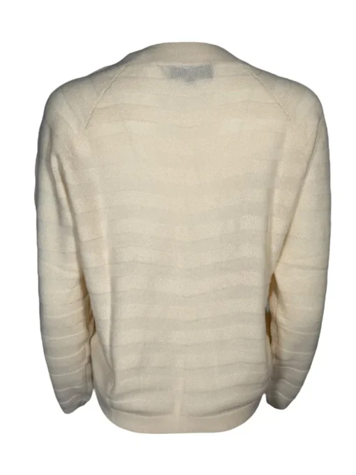 REPEAT CASHMERE V-NECK SWEATER - VANILLA