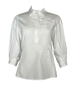 ROSSO 35 EMBROIDERED SHIRT - WHITE