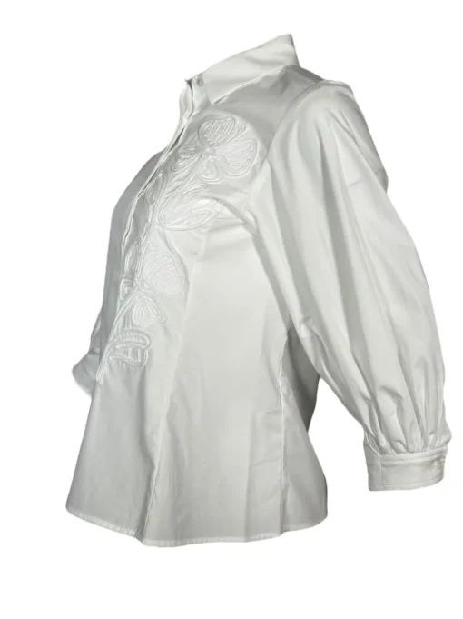 ROSSO 35 EMBROIDERED SHIRT - WHITE
