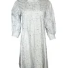 ROSSO 35 FLORAL DRESS - WHITE WITH BLUE