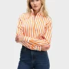 SARAH ALEXANDRA SIGNATURE SHIRT - TANGERINE DREAM