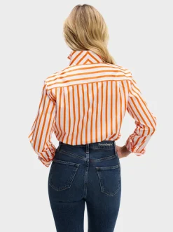 SARAH ALEXANDRA SIGNATURE SHIRT - TANGERINE DREAM