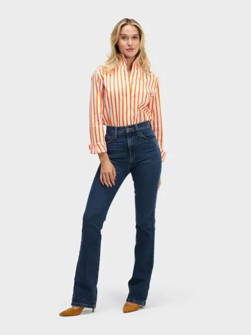 SARAH ALEXANDRA SIGNATURE SHIRT - TANGERINE DREAM