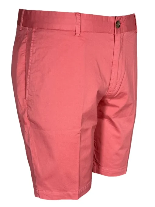 SCOTT BARBER MEN’S SAVANNAH TWILL SHORT - NANTUCKET RED