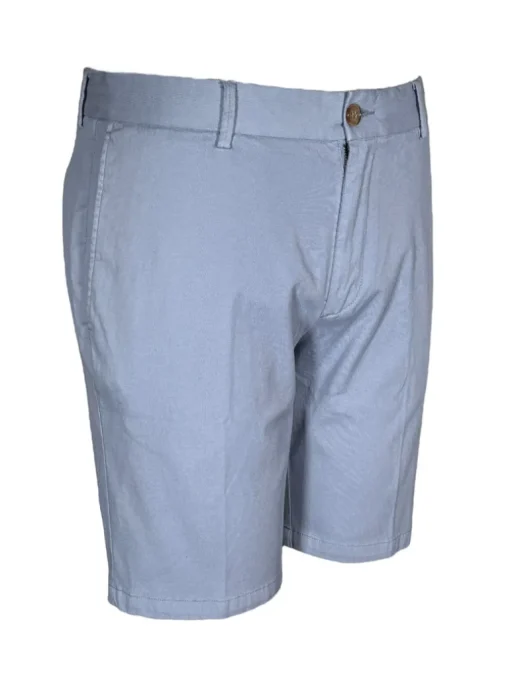 SCOTT BARBER MEN’S SAVANNAH TWILL SHORT - COUNTRY BLUE