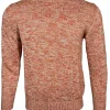 SETTEFILI CASHMERE CREW SWEATER - ORANGE