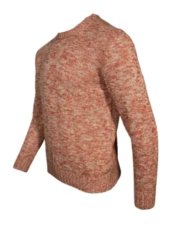 SETTEFILI CASHMERE CREW SWEATER - ORANGE