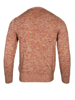 SETTEFILI CASHMERE CREW SWEATER - ORANGE