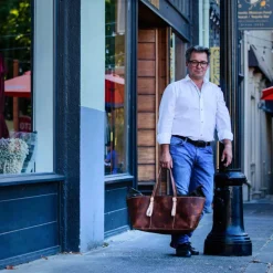 SONOMA COUNTY LEATHER - MOON MOUNTAIN WEEKENDER BAG