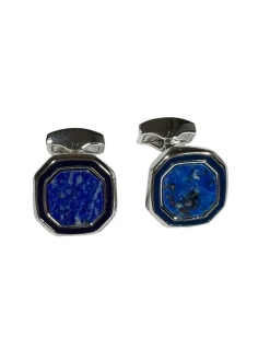 TATEOSSIAN CUFF LINKS - LAPIS OCTOGON