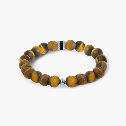 TATEOSSIAN GIZA BEADED BRACELET - BROWN TIGER EYE