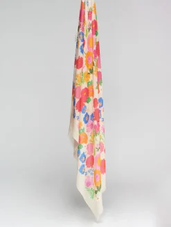 VILAGALLO ALL OVER FLOWERS SCARF