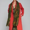 VILAGALLO GARDEN CAMO SCARF - OLIVE