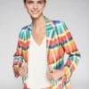 VILAGALLO HEATHER JACKET - MULTICOLOR CHECK