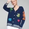 VILAGALLO SHORE CARDIGAN - MARINE BEACH