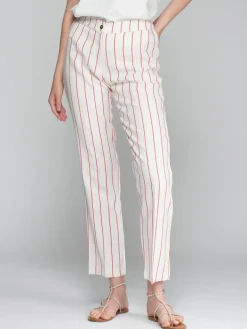 VILAGALLO STRIPED PANT - RED