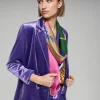 VILAGALLO TIGERS AND VASES SILK SCARF - MULTICOLOR