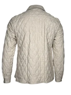 WATERVILLE QUILTED TWILL SHIRT JACKET - BEIGE