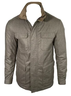 WATERVILLE QUILT-LINED FIELD COAT - TAN