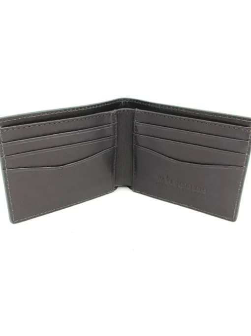 W.KLEINBERG ALLIGATOR BIFOLD WALLET - MATTE FOREST GREEN
