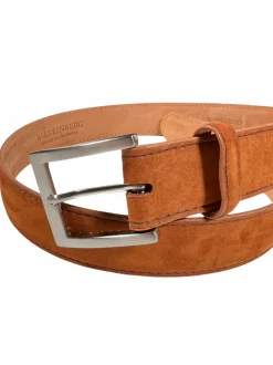 W.KLEINGBERG BELT - SCOTCH WITH NAVY STITCHING